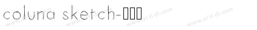 coluna sketch字体转换